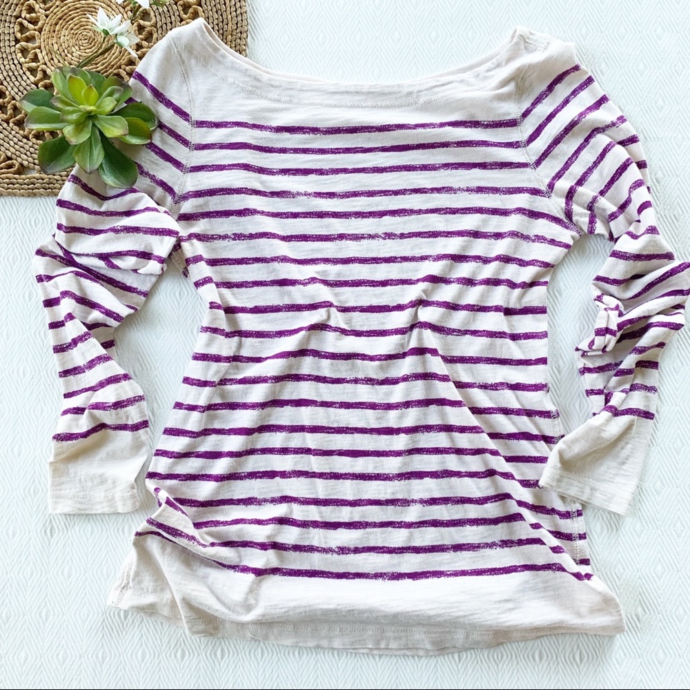 Ann Taylor Loft Cotton Long Sleeve Tee S